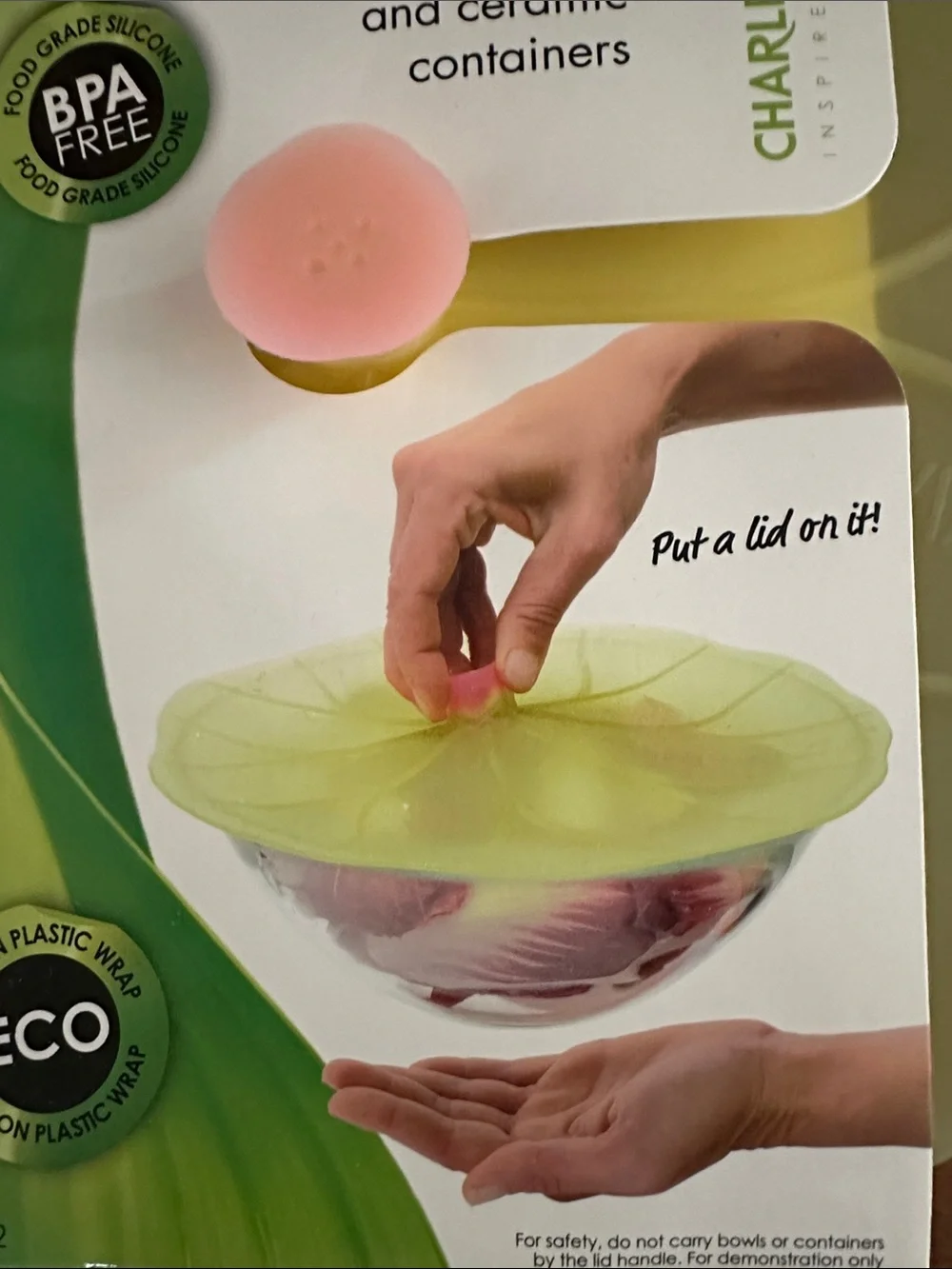 Lilypad Silicone Lid – yellow green Bowl Cover